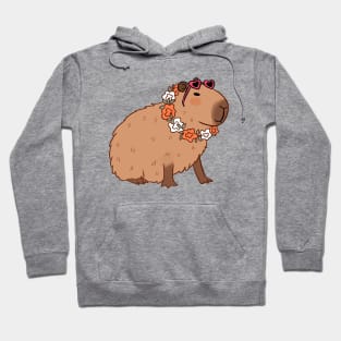 This cute capybara is ready to have fun in the sun Hoodie